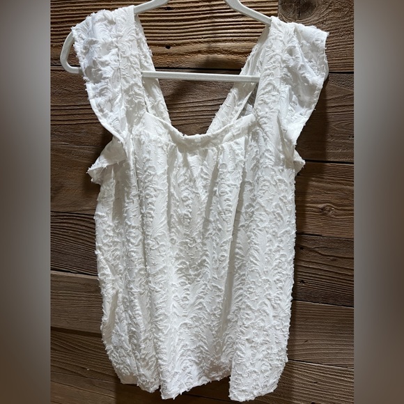 Lauren Conrad white top with cross back design 1x Very good condition - Picture 1 of 4
